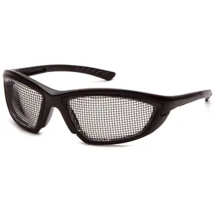Pyramex Trifecta Safety Glasses with Wire-Mesh Lens