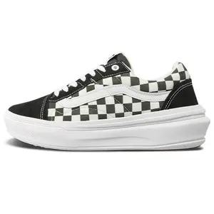 Vans Old Skool Overt CC Checkerboard Low-Top Skate Shoes for Men and Women in Black and White Verifiable, with credentials and supporting global authentication
