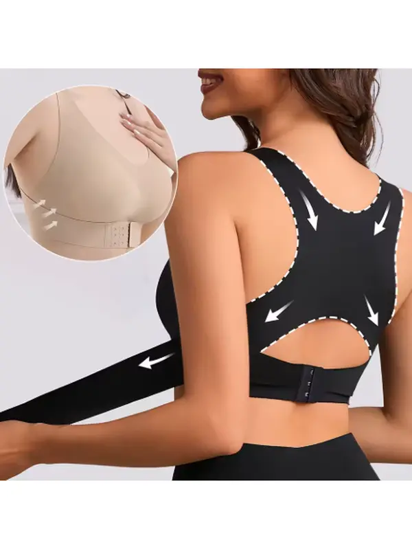 Posture Correction Bras For Women Front Closure Push Up Bra No Underwire Beauty Back Bralette Ladies Full Coverage Bra
