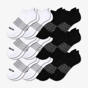 [Pack 3] BomBas Honeycomb Ankle Support Solid Socks for Women, Men | Multi Colors Unisex Running Socks, Seamless Toe, Compression Socks | Stylish Socks