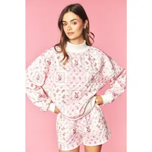 Blush Teddy Quilted Set