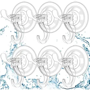 Suction Cup, 6 Pack Clear Window Suction Cups with, Reusable Wreath Hangers for Front Door,,,, Home, Hold up to 11 lbs