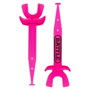 Sports Speed Pro Two - Tone Mouthguard, No Boil, Braces Compatible, Connected Strap, Maximum Breathability Neon Green/Green