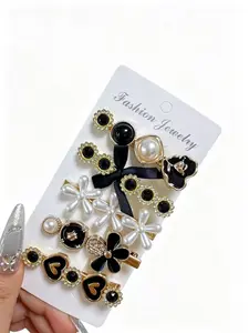 5PCS Cute Mini Hair Claw Clips Set Sweet Candy Color Hair Clips for Girls Women Hair Styling Accessories