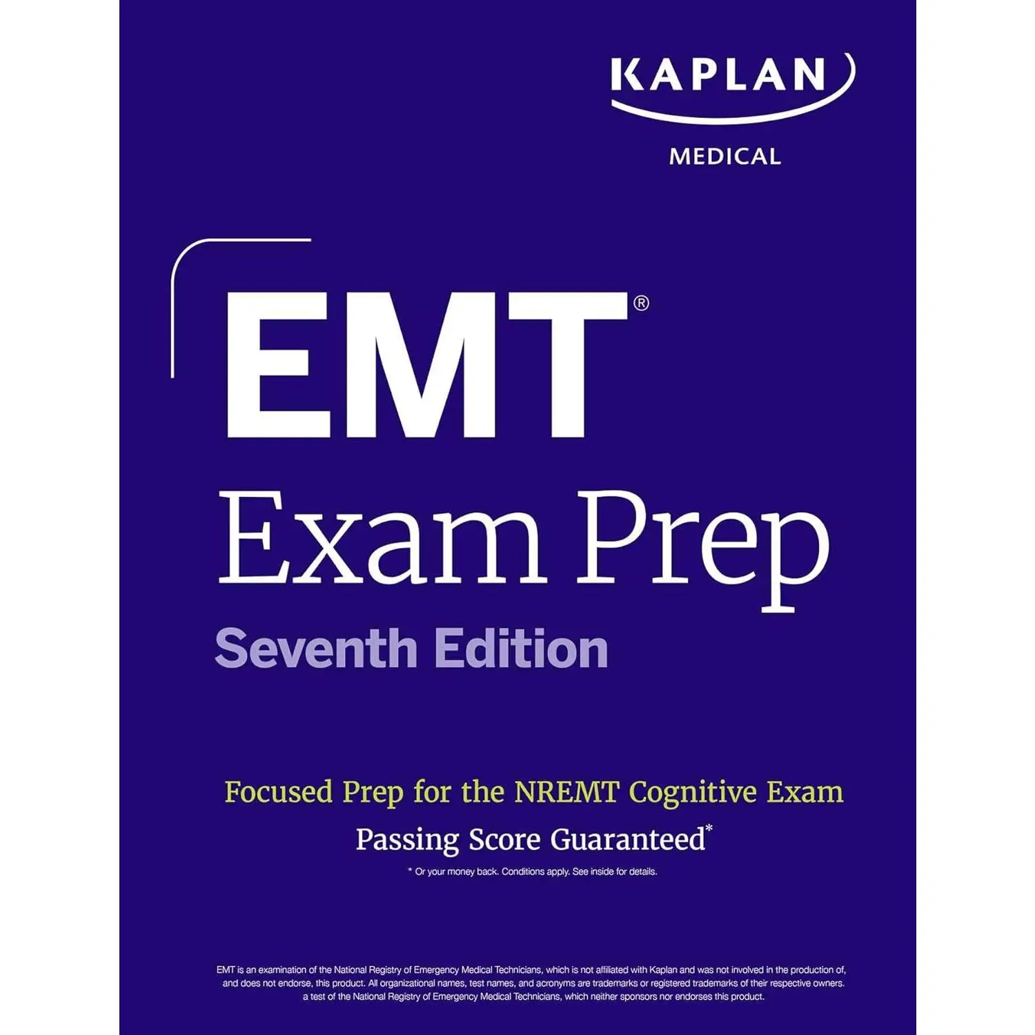 EMT  Prep, Seventh Edition: Focused Prep Book and Study Guide for the NREMT Cognitive  + One Full Length Practice Test (Kaplan Test Prep) - Paperback