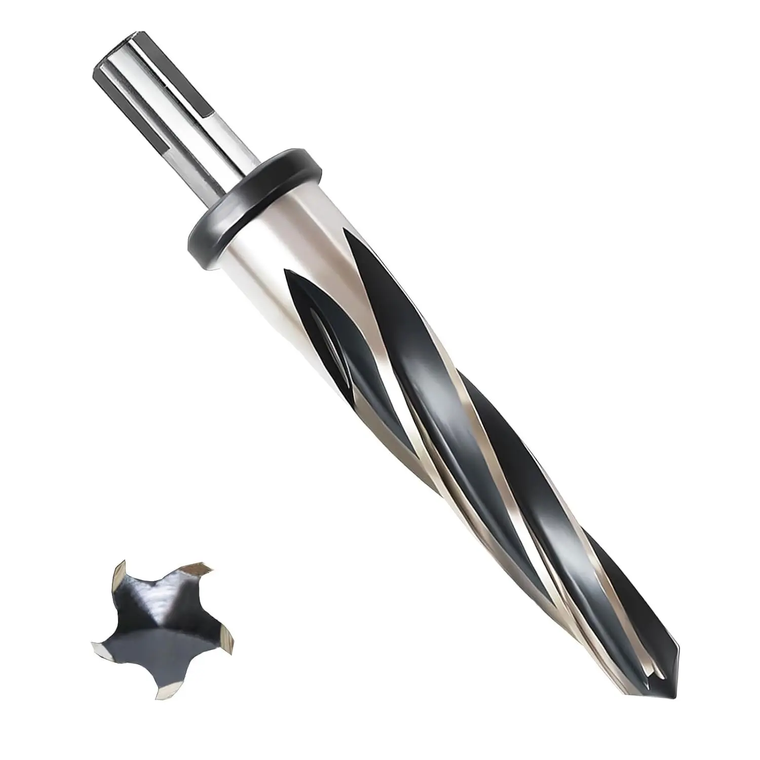 15/16" Reamer Drill Bit for Metal, M2 HSS Taper Reamer for Steel, Alloy, , Plastic to Align, Enlarge Holes  5-Spiral Flutes,1/2" Non-Slip Shank, 24mm  Reamer, Bridge Construction Reamer.