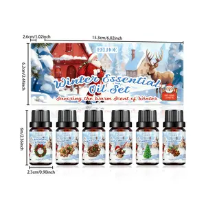 EELHOE Winter Aromatherapy Essential Oil Set - Indoor Air Freshening, Holiday Atmosphere Creating, Household Aromatherapy Essential Oil