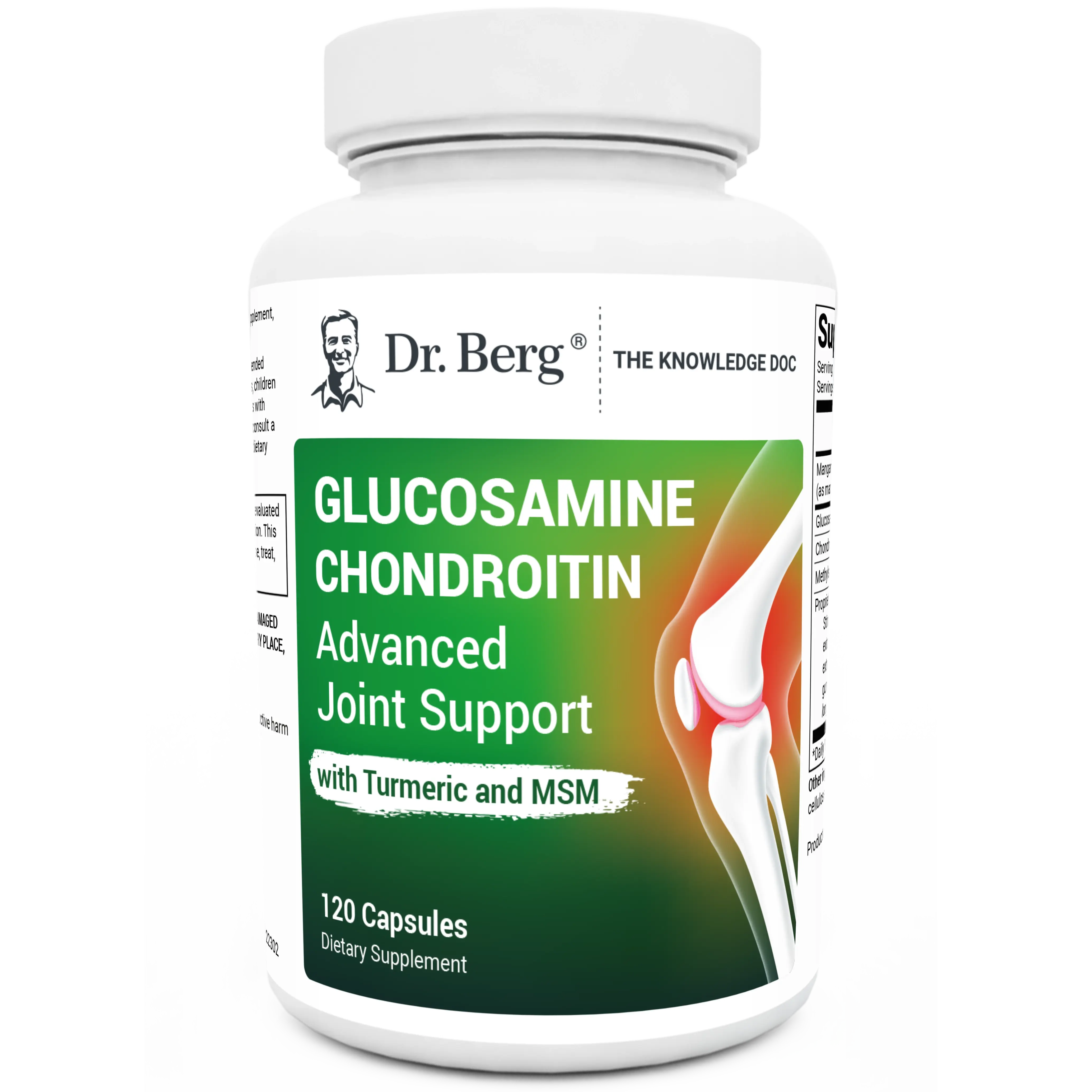 Glucosamine Chondroitin Advanced Joint Support with MSM - 120 Vegetable Capsules Supplement Healthcare Vitamin