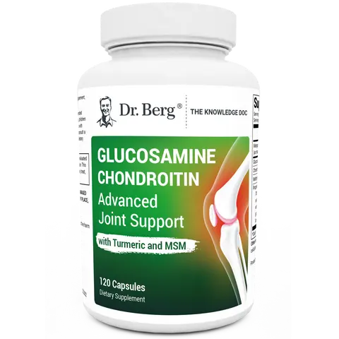 Glucosamine Chondroitin Advanced Joint Support with MSM - 120 Vegetable Capsules Supplement Healthcare Vitamin