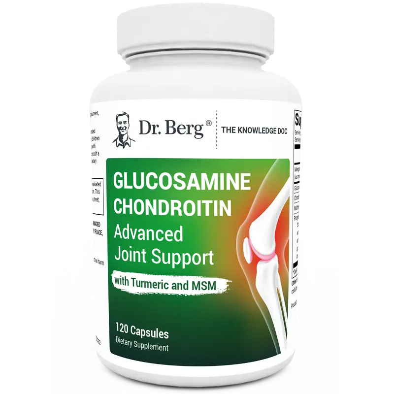 Glucosamine Chondroitin Advanced Joint Support with MSM - 120 Vegetable Capsules Supplement Healthcare Vitamin
