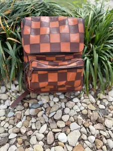The Saddle Grid Backpack/Brown