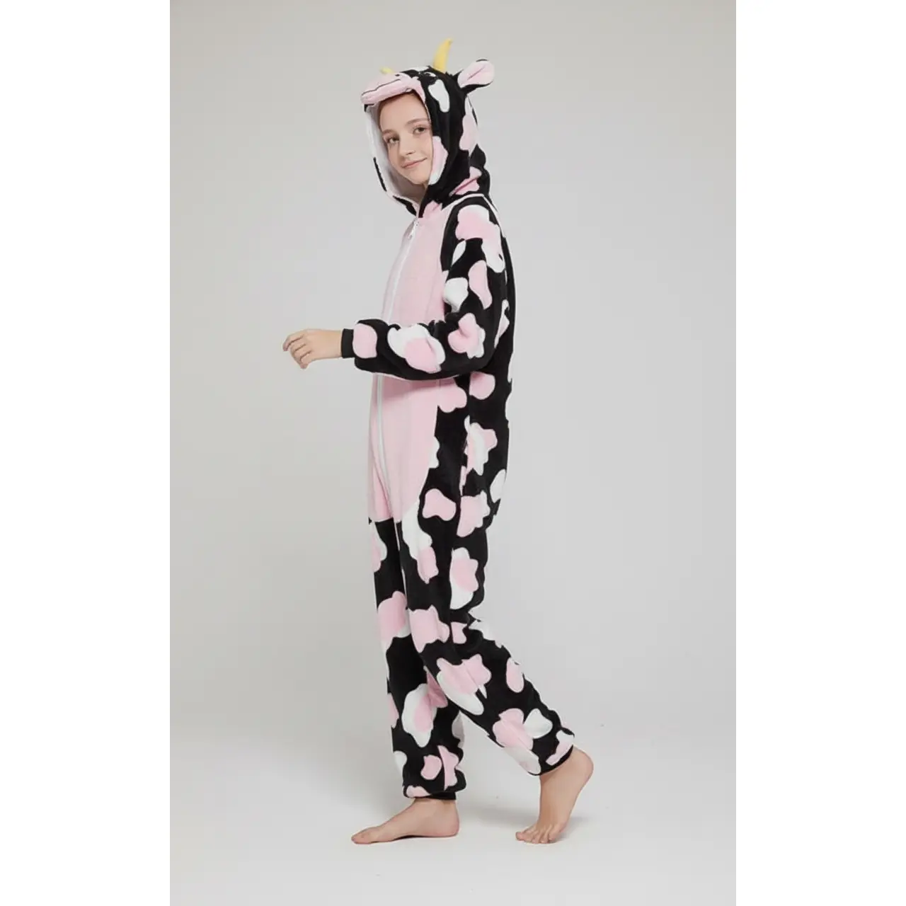 Cow Onesie Animal Costume Girls Women Pajamas