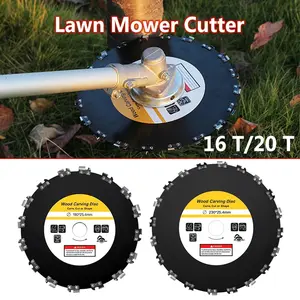 High-Powered Grass Cutter 16/20 teeth universal tree saw blades for lawn mowers diameter Outer 230mm and Inner 25.4mm