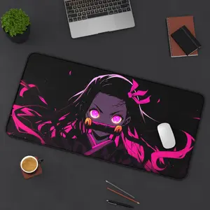 Cute Nezuko Anime Desk Mat, Girls Demon Slayer Anime Mouse Pad, Keyboard Mat, Nezuko Anime Desk Mat For Office, Gift For Gamer