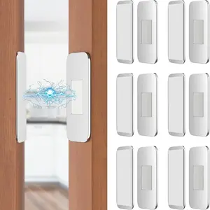 6 Pack Ultra Thin No Drill Magnetic Cabinet Door Catch, Adhesive Stainless Steel Drawer Door Cabinet Magnets to Stay Closed, Cabinets Latches for Kitchen, Bathroom, Closet, RV Doors Closure