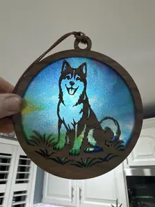Akita Suncatcher for Sunny Window