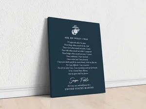 Personalized USMC Retirement Gift Marine Corps Hymn Sign with Eagle Globe Anchor