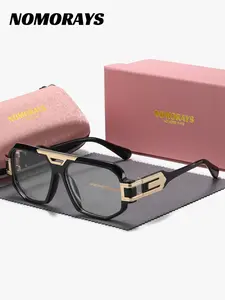 1 Piece NOMORAYS Unisex Comfortable Lightweight Fashion Frames Full Frame Plano Glasses Suitable For Work Appropriate Geometric Frame Plano Glasses