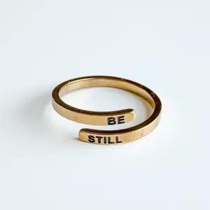Be Still Christian Ring