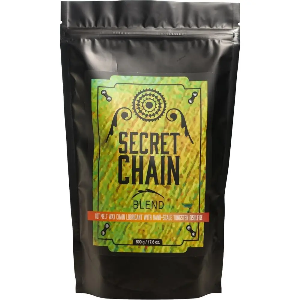 Hot Melt Paraffin Wax for Cycling Bike Chains, Easy to Use Treatment in Sous Vide Bag - Low Friction, Dirt Repellent & Chain Compatible, Longevity, Ultra-Clean, High-Performance, Secret Formula