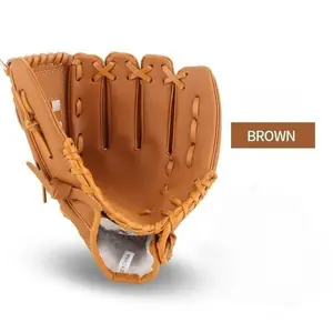 Professional Baseball Glove, Durable Leather, Suitable for Training/competition, Universal Design, Sizes 9.5"-12.5", Adult & Kids