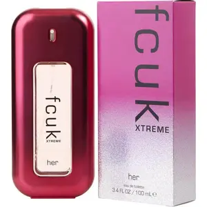 FCUK Xtreme Female Eau de Toilette (EDT) - French Connection Women's Fragrance, Great Scent, Bergamot Top Notes, Fresh Aroma, Lily Blend, 3.4 fl oz, New Box, Women's Lily Fragrance, Fragrance Women's Fragrance