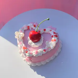 Strawberry Confetti Fake Cake Jewelry Box