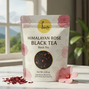Rose Black Tea – Real Rose Petals Infused Black Tea from Nepal