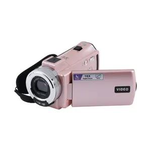 (Pink) Vivitar PopCam Digital Camcorder - 48MP, Full HD 1080p Video Camera with 3" Flip Screen, 16x Digital Zoom, Built-in Microphone