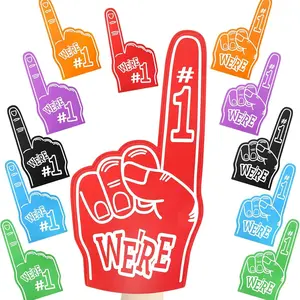 Giant Foam Finger 45.72 Cm, We're Number 1 Universal Foam Hand, School Supplies, Sports Events, Football Matches, Cheerleading Equipment