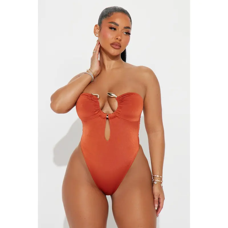 Flights Over Feelings Bodysuit - Rust