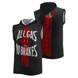 Jacob Fatu All Gas No Brakes 2025 Wrestling Sports Sleeveless Hoodie Men Women Hooded Vest Kids New Outdoor Vest Tank Top for Summer Casual Wear