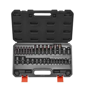 fathersdaygift VEVOR Torx Bit Socket and External Torx Socket Set, 31-Piece T8-T70 and E4-E24, S2 Alloy Steel and Cr-V Steel, 1/4 in, 3/8 in, and 1/2 in Drives, with Adapter and Enhanced Storage Case, for Automotive