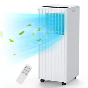 8000 BTU Portable Air Conditioner, 3-in-1 AC Unit with Dehumidifier & Fan - Fast, Quiet, Energy-Efficient Cooling for Bedrooms, Offices up to 300 Sq.Ft - 24H Timer, Remote, Window Kit