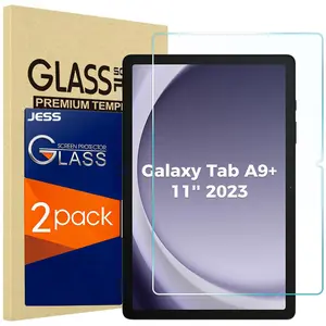JESS 1-Pack HD Tempered Glass Screen Protector for Galaxy Tab A9 Plus 11 Inch 2023, HD Tempered Glass 9H Film Guard for 11" Tab A9+ 5G Tablet (SM-X210/X216/X218), Case Friendly, Anti-Scratch, Touch Sensitive