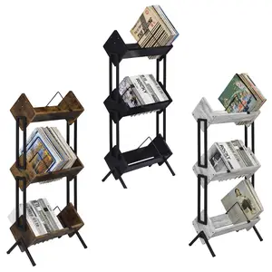 Musiea BX300 3 Tier Vinyl Record Holder for Albums, Magazine Display, Book and Files Organizer Racks
