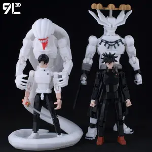 9L3D New Dummy13 Fushiguro Megumi & Mahoraga Yuta Rika Figure Lucky13 Shikigami Summon T13 Anime Model Titan13 Battle Pose Toys