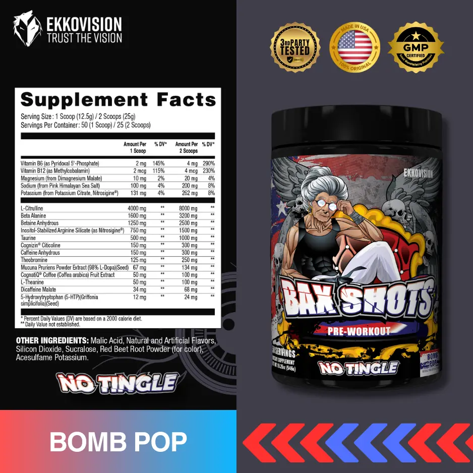 Bax Shots - Bomb Pop - No Tingle