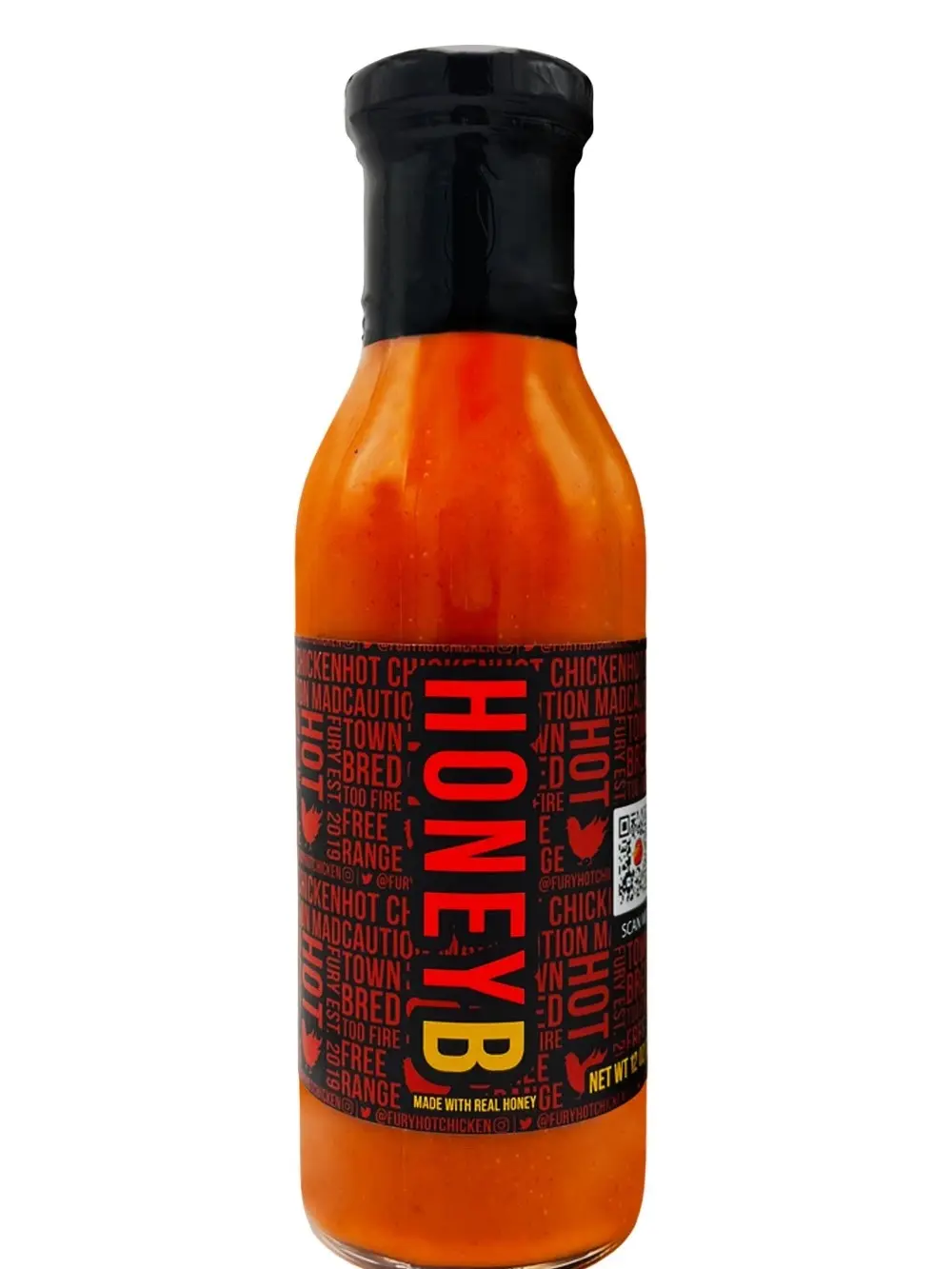 Honey B by FURY Labs Organic Bottle Natural Dairy Free Flavor Sauce