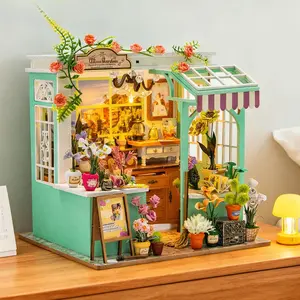 Unique Handmade Wooden Cabin Gift – Creative Miniature Architectural Model, 3D Puzzle Kit, Wooden Home Decor Ornament – ​​An Ideal Choice for Birthday Gifts, A Stress-Relieving Craft Project, Wooden Puzzle for Adults