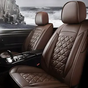 OTOEZ Universal Luxury Leather Car Seat Covers 5PCS Full Set Waterproof Auto Seat Protectors Car Interiors Full Coverage Car Stuff for Men Car Decoration