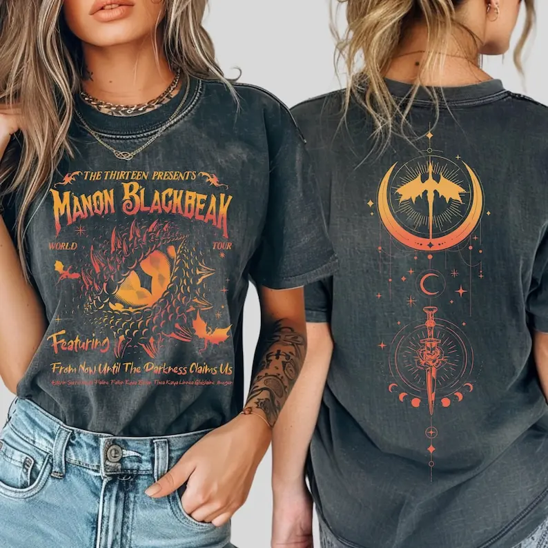 Manon Blackbeak We Are Thirteen Throne Of Glass Tshirt, Sarah J Maas Tee, SJM Merch, Manon Shirt Bookstagram Tshirt, Booktok Shirt