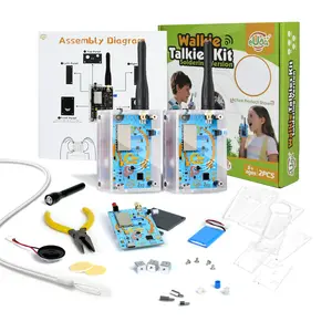 STEM Assembly Walkie Talkies Kit eUda+ – Easy DIY Electronic Science Kit – Unique STEM Gift for Kids – Fun Hands-On Learning & Building Toy