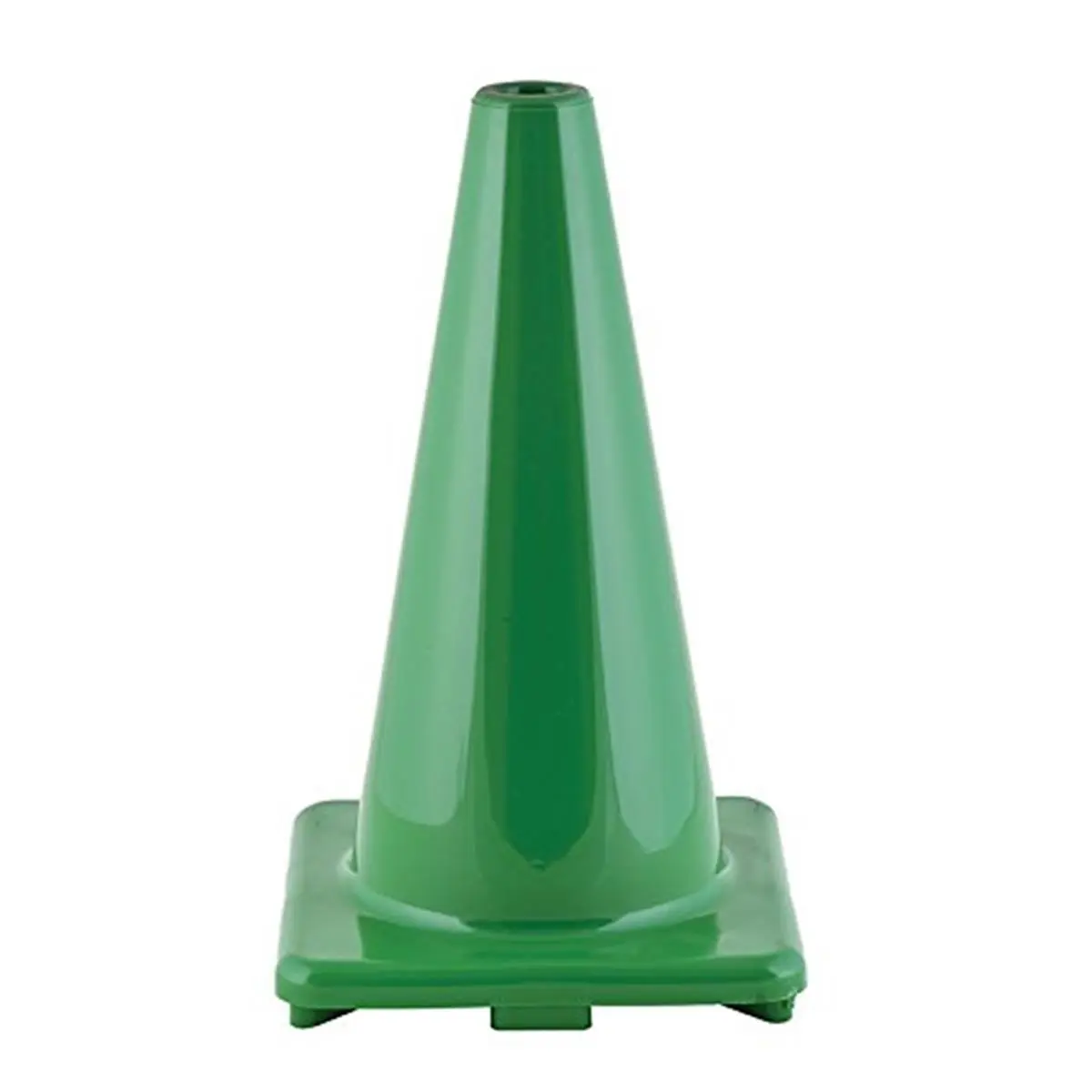 212 MAIN 18 in. Hi Visibility Flexible Vinyl Cone - Green, Safety Equipment, Visibility Aid