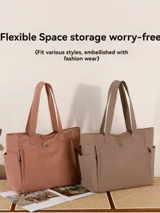 Van Gogh Starry Night Canvas Tote Bag, Vintage Retro Shoulder Bag, Large Capacity Commute School Shopping Bag, Style Laptop Bag