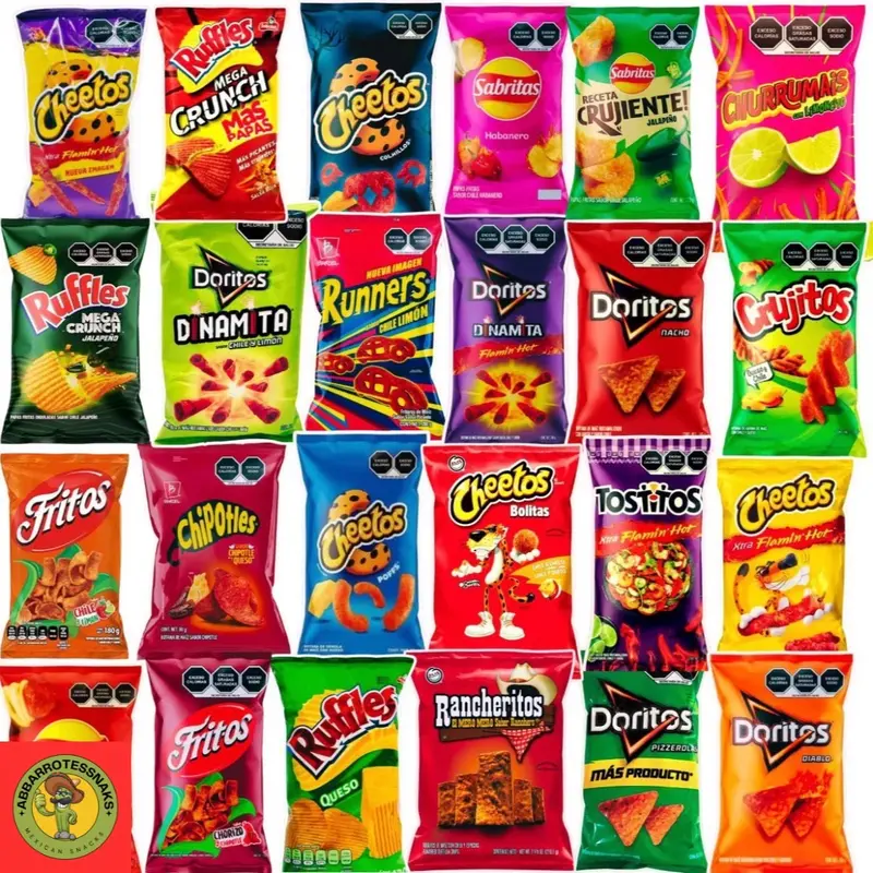 12 Pack of Mexican Chips variety packs