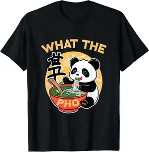 100% Cotton Unisex What The Pho Funny Vietnamese Noodle Bowl Ramen Asian T-Shirt