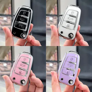 New Tpu Car Key Cover for Audi A3 A6 C5 C6 Q3 Q7 Tt Tts R8 S3 S6 Rs3 A4, Durable Protection, Stylish Design, Easy Installation, Car Key Accessory
