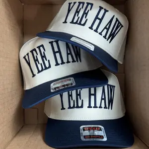 YEE HAW Trucker Hat – Embroidered Cowboy Cap for Women, Nashville Style Snapback, Country Concert Hat, Rodeo Outfit Essential