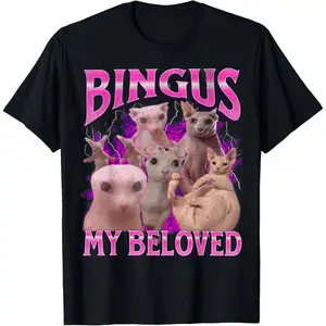 Bingus My Beloved Funny Sphinx Cat Meme T-Shirt